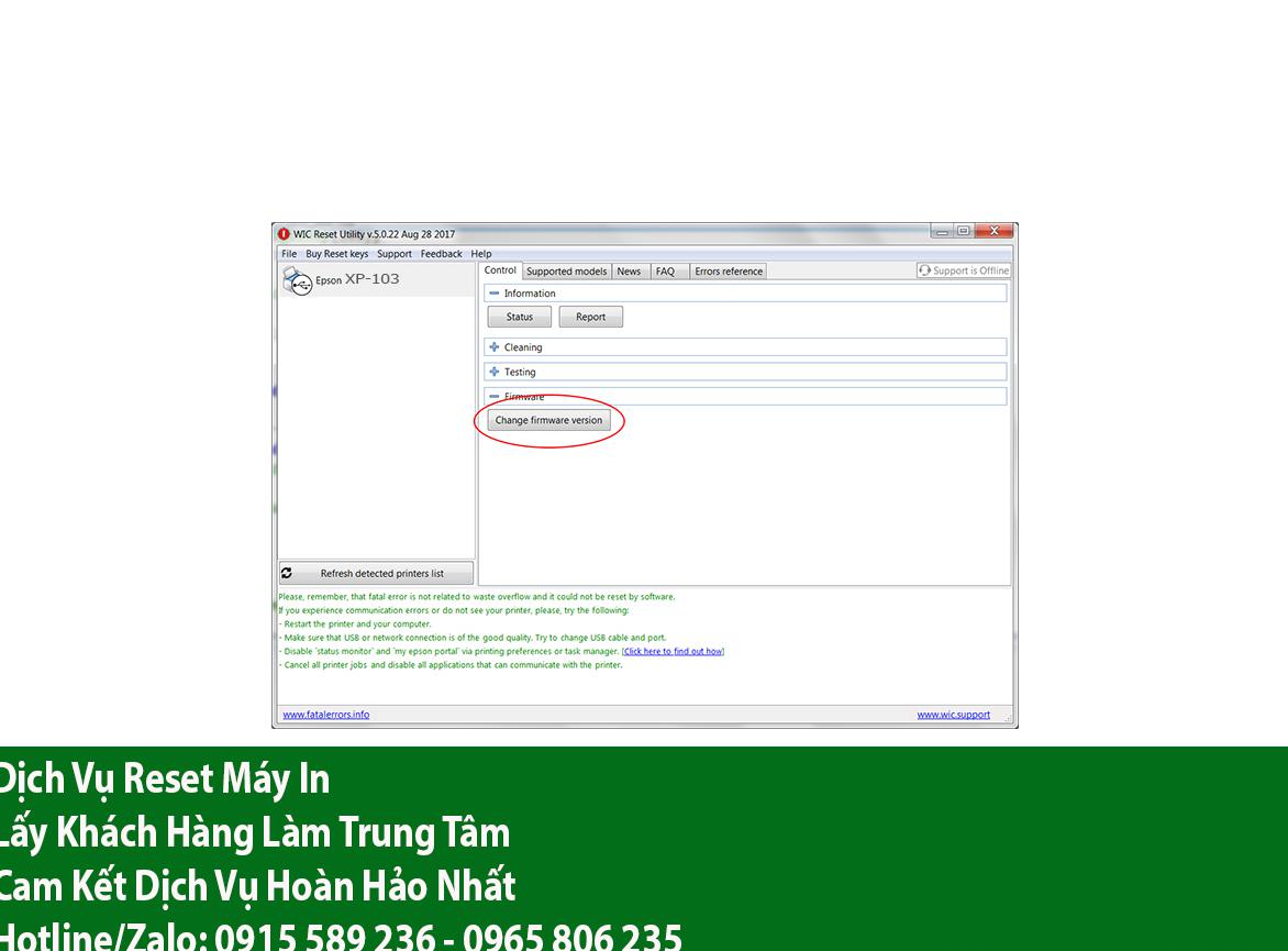 Key Firmware May In Epson XP-103 Step 2